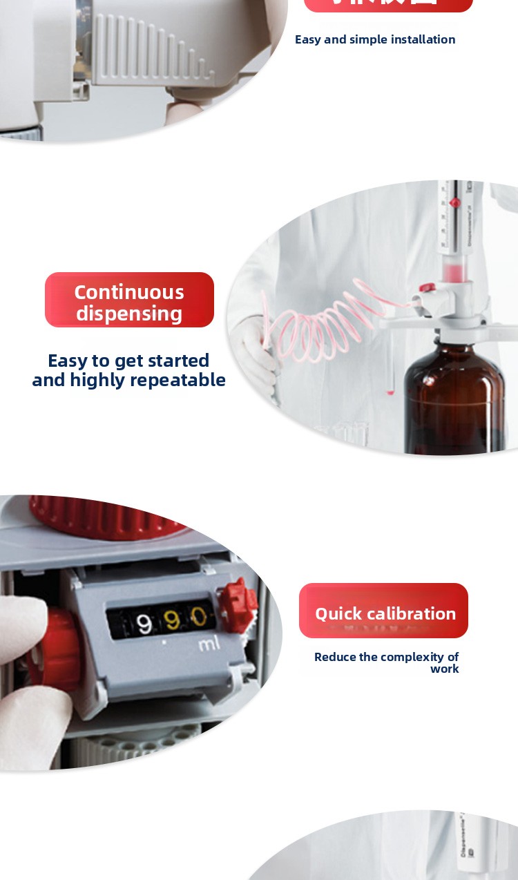 Bottle Top Dispenser Titration Device Dispensette Digital Vernier Organic Universal Trace Package One Made in Other Country