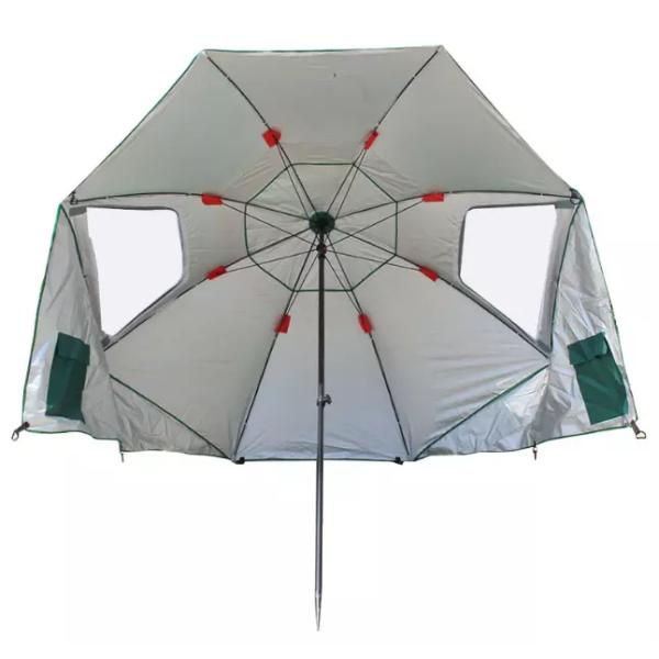 Multifunctional Assembly Tent Beach Umbrella for UV Protection and Windproof Design