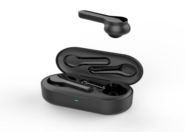 Headset stereo and wireless in ear earphones with 300mA Charging Case,all smart phone can use it DX-09