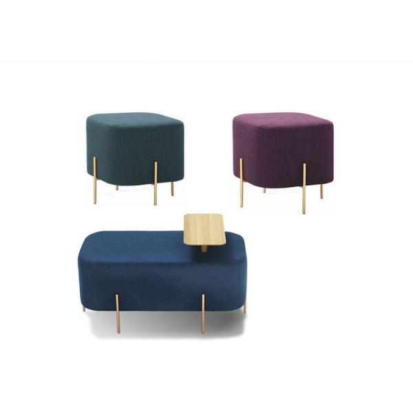 Farbric Elephant Modern Upholstered Stools Small Wooden Italian Furniture
