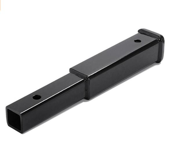 Black Powder Coat Finish Trailer Hitch Extension Receiver For Tow Bar Ball Mount
