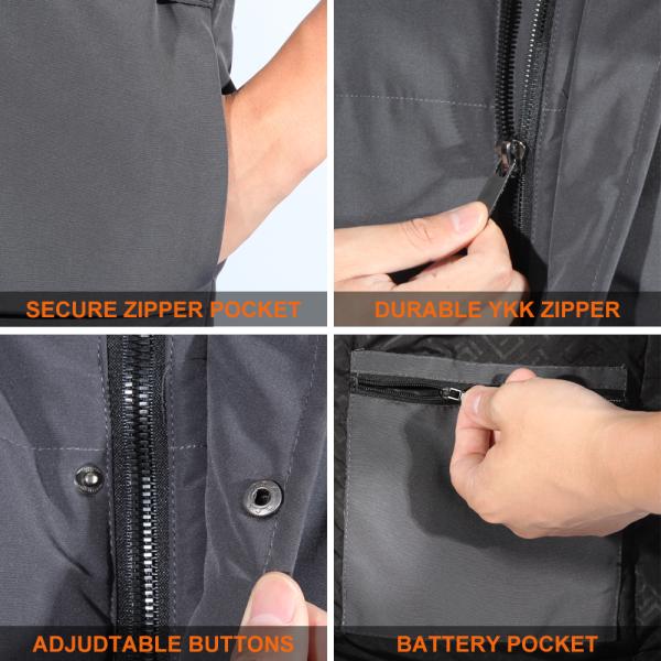 Winter Heated Waistcoat Lightweight USB Charging For Outdoor Hiking Hunting