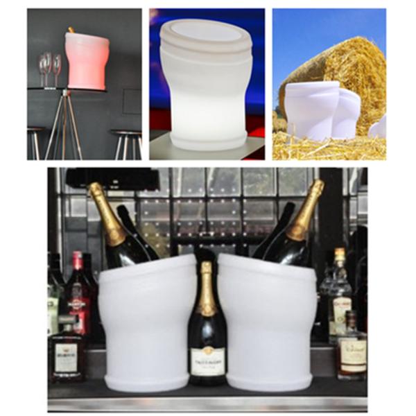 Remote Control Led Colour Changing Ice Bucket IP65 With Lithium Battery