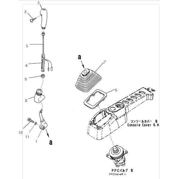 20Y-43-22390 20Y-43-22381 22U-43-21182 Кнопка ручка KOMATSU экскаваторные запасные части для PC220LC-8
