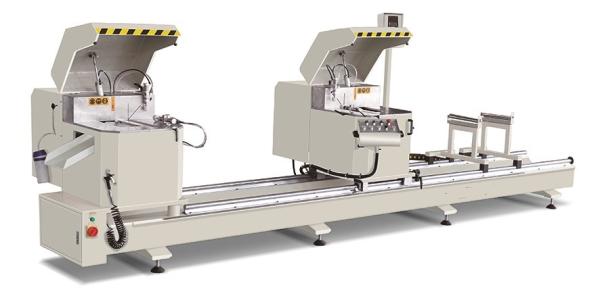 Aluminum machine for cutting aluminum profile in 45 degrees double miter saw