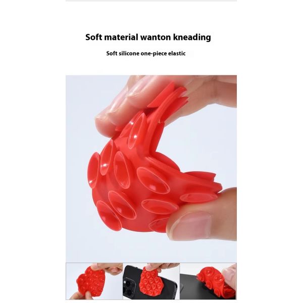 Explosive Wear-Resistant Silicone Double-Sided Suction Cup Phone Stand Multi-Style Design Desk Organizer for Mobile Phone Fixed