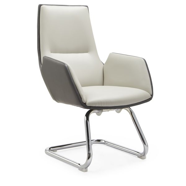 Visitor PU Leather Meeting Office Lounge Chair OEM for Conference Room