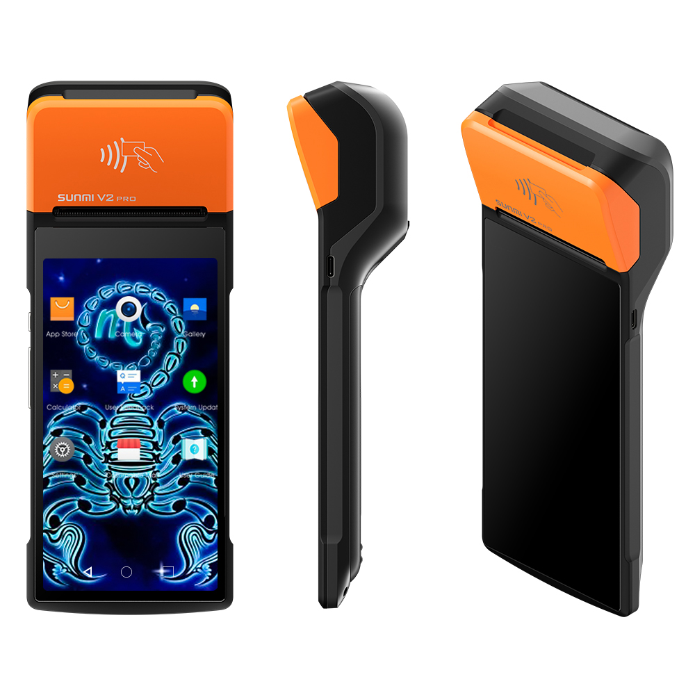 Экран касания POS Sunmi V2pro 4G WIFI портативный терминальный для ресторана