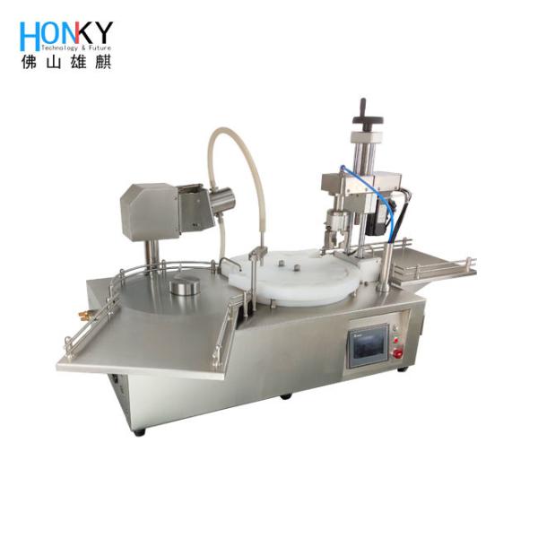Tipo vidro Vial Filling And Capping Machine de Dekstop de 10ml com bomba cerâmica