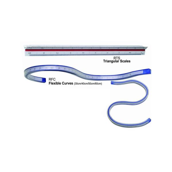 Regla de curva francesa plástico del triángulo ajustable, regla flexible especial para las curvas de dibujo
