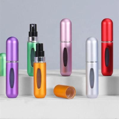 da garrafa recarregável do pulverizador do perfume do bolso de 5ml 8ml atomizador de alumínio vazio pequeno