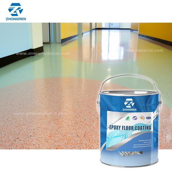 High Gloss Colored Self Leveling Floor Coating Stain Resistant Corrosion Protection