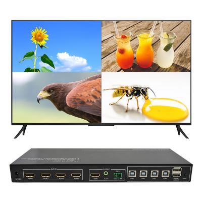 4K60Hz Seamless Switch Hdmi Switch Multiview Hdmi 4x1 With KVM Function