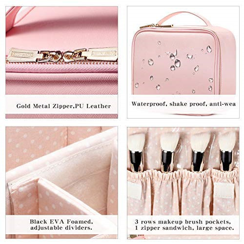 Professional Small Makeup Vanity Bag , Portable Cosmetic Organizer Case