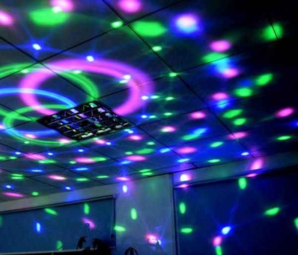 Bluetooth Wireless DJ Club Disco KTV Party Bar RGB Crystal LED Ball Projector Stage Effect Light