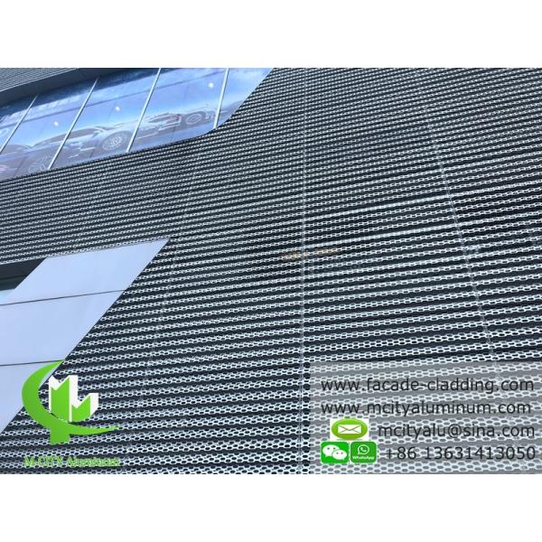 Métal Parement de façade en aluminium perforé revêtement de mur de rideau métallique