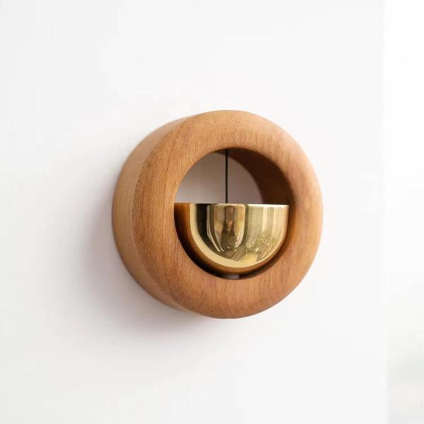 Wooden dopamine wind chime Japanese wooden magnet doorbell Wooden doorbell