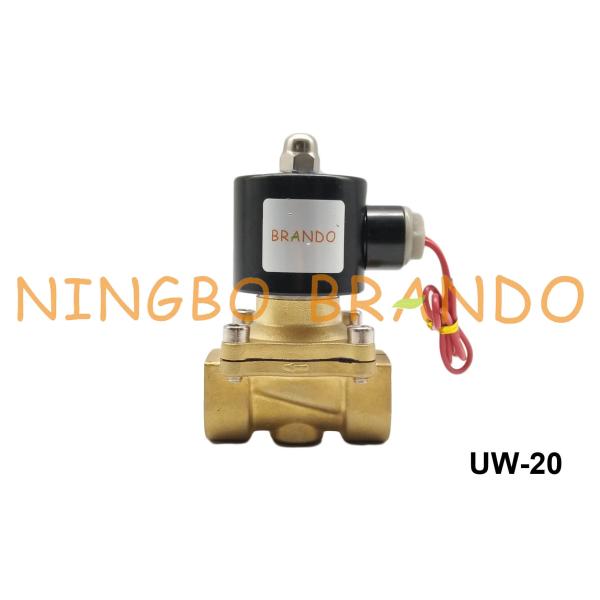 UW-20 2W200-20 3/4はNBRのダイヤフラムのUni-Dのタイプ水空気オイルの電磁弁普通DC12V AC110Vを閉めました