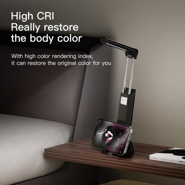 10W High CRI Dimmable Desk Lamp with Long Battery Life and Large-Capacity Lithium Battery