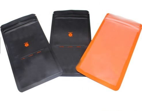 High Quality Biodegradable Smell Proof Matte Black k Plastic Packaging Bags