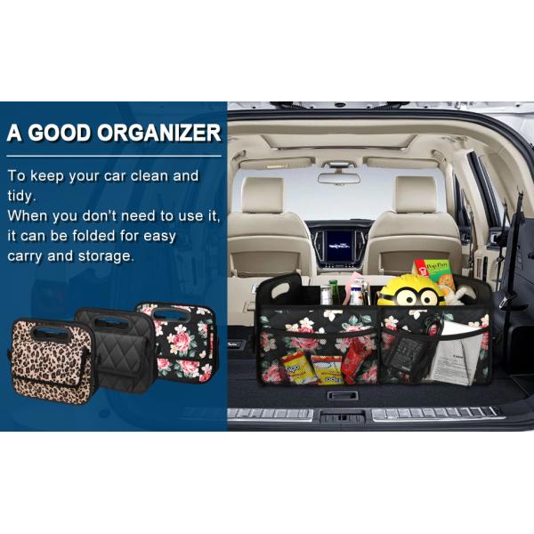 Car Trunk Organzier For Suv, Car Organziers And Storage With 6 Big Pocket, Car Accessories For Women/Men