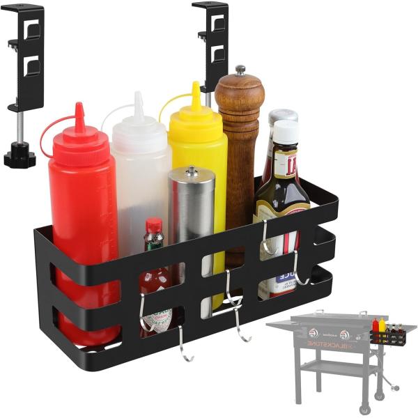 BBQアクセサリー オーガナイザー ボックス 28 36 ブラックストーン グリッドルズ キャディ クランプ 台台 BBQ キャディ ラック 屋外 グリル