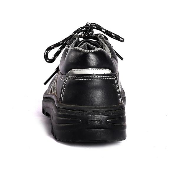 Shengjie Metal Eyelet Embossed Cow Leather Upper Lace up Punture Oil Resistance Black White Safety Shoes