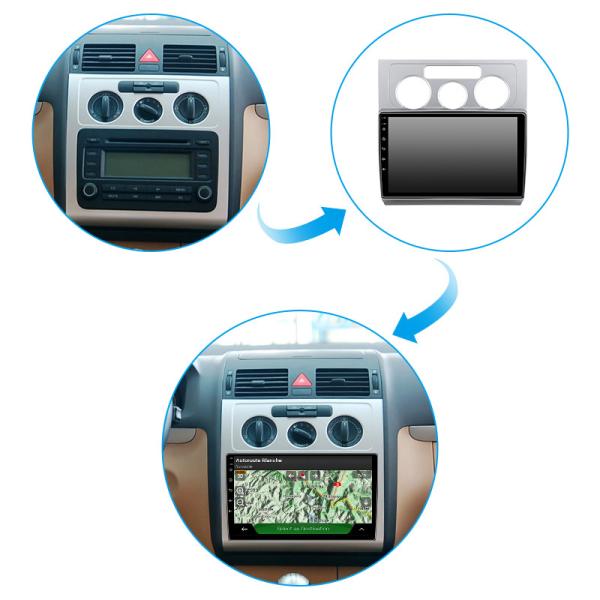 Plein affichage Bluetooth de voiture d'écran tactile pour Volkswagen Touran L 2006+