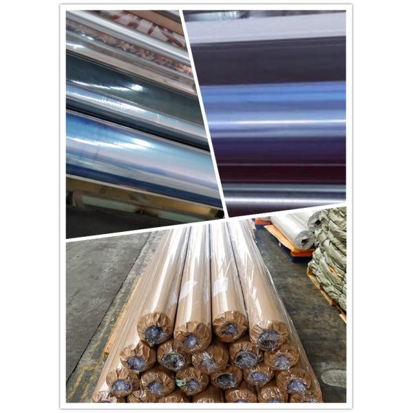 No Sticky Clear PVC Sheet Roll 0.05mm Blue PVC Film 42PHR 28kg For Mattress