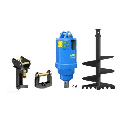 3m Drilling Depth Hydraulic Earth Auger For Excavator / Tractor / Skid Steer