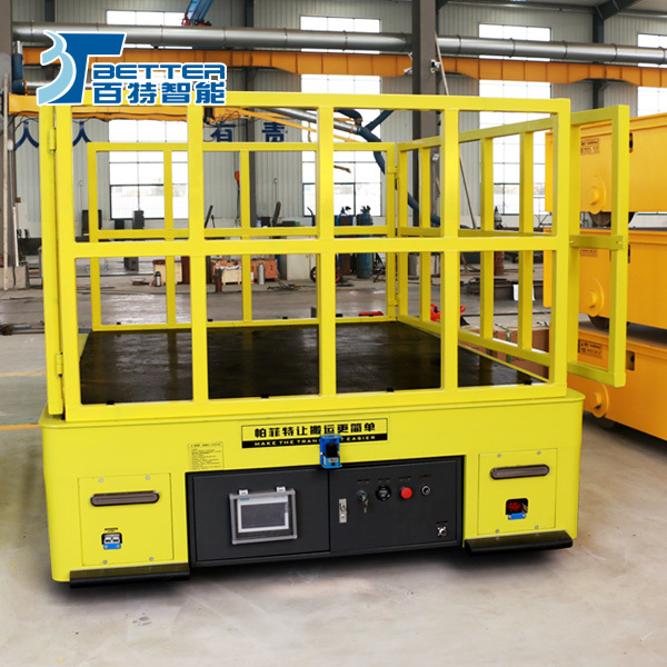 Heavy Duty Battery Powered Transfer Cart with Intelligent Electric Drive and Modular Design for Handling of Overweight Molds and Presses