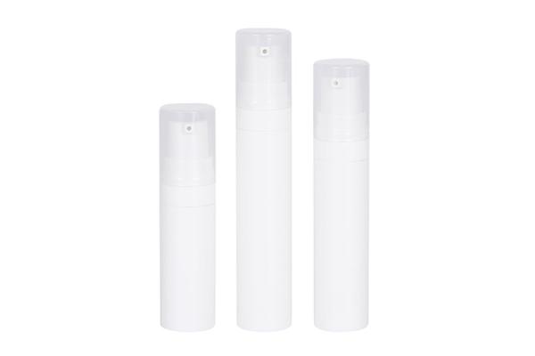PP 5ml 8ml 10ml Loção Trial Garrafa Branca Sem Ar Mini recipientes cosméticos Embalagem para viagens