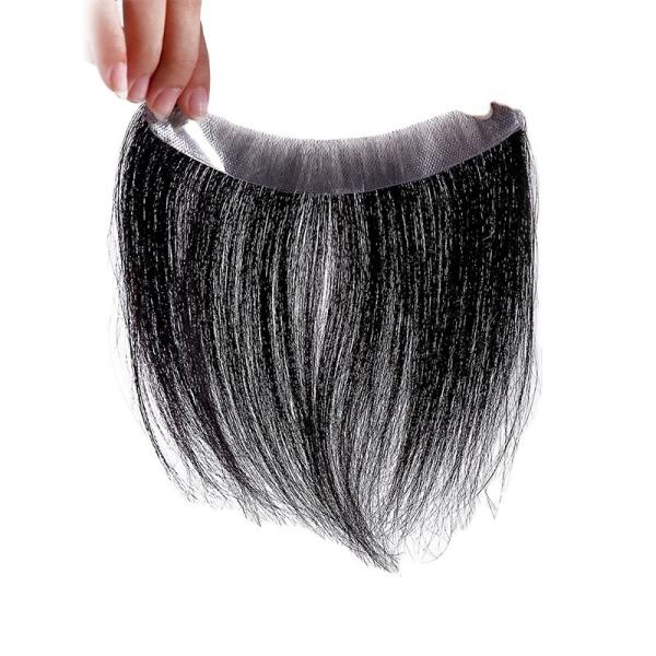 Full Hand Made Slicked Back Style Hairline 100% Human Hair Replacement Toupee for Men