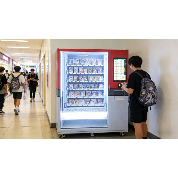 Big Capacity Pokemon TCG Vending Machine with Customized Stickers and Elevator
