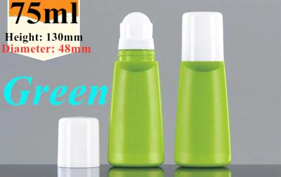Cosmetic Plastic Roll On Bottle Green Empty Deodorant Roller Bottles