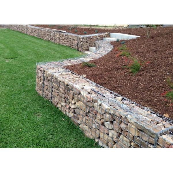 200 X 50 X 50 Welded Limestone Gabion Retaining Wall Common In 50cm High