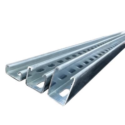 SS316 Q235 1.9mm HDG Galvanized Steel Profiles Cold Formed Slotted