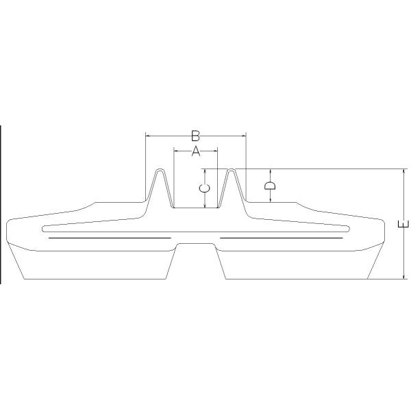 Прочные резиновые следы танка, гибкая резина Кубота отслеживают длину 5040мм