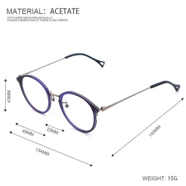 High End Vintage Wood Grain Acetate Artisanal Glasses Frame MR 8006