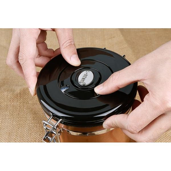 500g нержавеющая сталь необходимое Barista оборудует банку кофе воздухонепроницаемую с клапаном и ложкой СО2