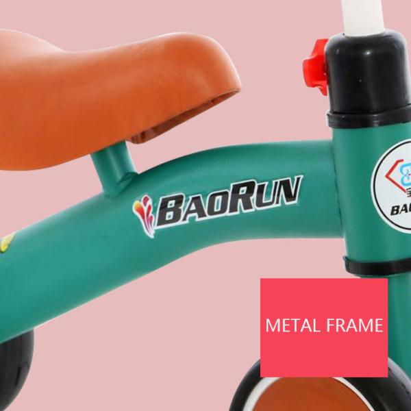 Unisex Non Pedal Bicycle Handcart Learning Bike Toy Foldable Balance Bike for Children