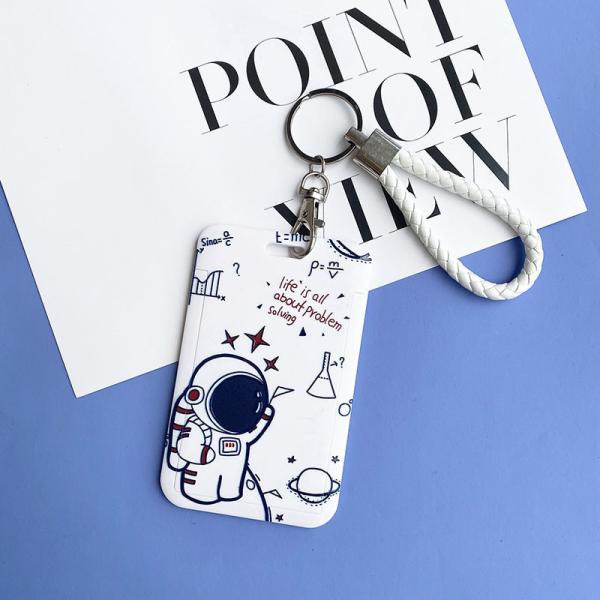 Silicone Card Holder Vertical With Lanyard Neck Strap Heavy Duty ID Card Business Card Offices Supplies