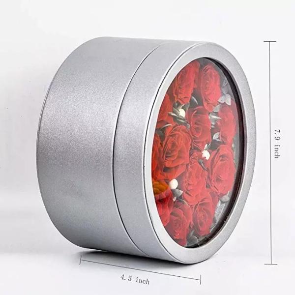 Forever Preserved Real Roses in a round box, Long Lasting Luxury Roses that last a year  rose gift