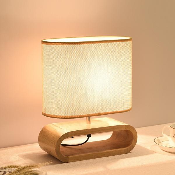 Solid Wood Creative Personality Lamp American Bedroom Bedside Lamp Indoor Nordic Wood Art Study Table  Lamp