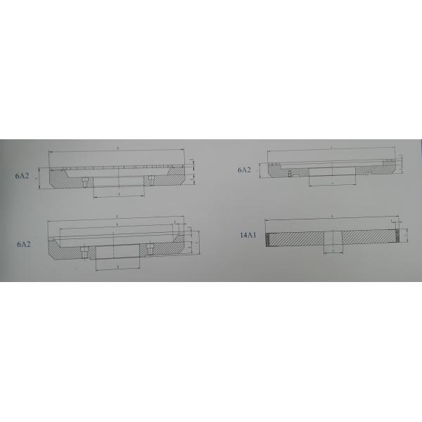 Steel Body Diamond Grinding Wheel Back & Front Rough And Finish Grinding