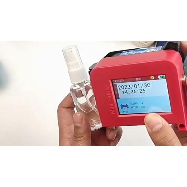 Mini Handheld Inkjet Bottle Printing Machine for 12mm Printing Height and 240*120*97mm