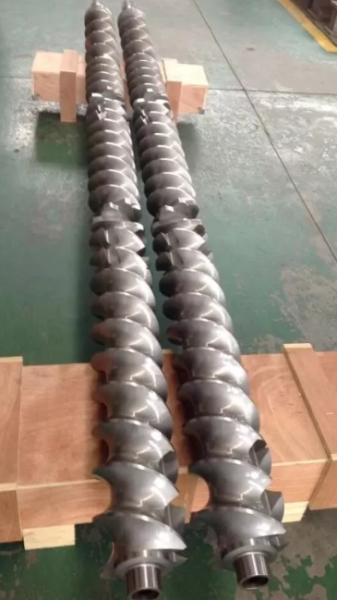 Threaded Cool Rolling Shaft For Double Screw Extruder Screw Elements Customized L/D