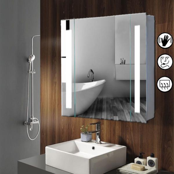 4000K LED Medicine Cabinet Anti Fog Lighted Medicine Cabinet Square