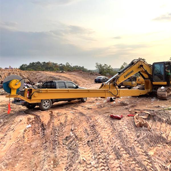 HYUNDAI Excavator Telescopic Boom 14m  , Telescopic dippar arm for 20ton exavator