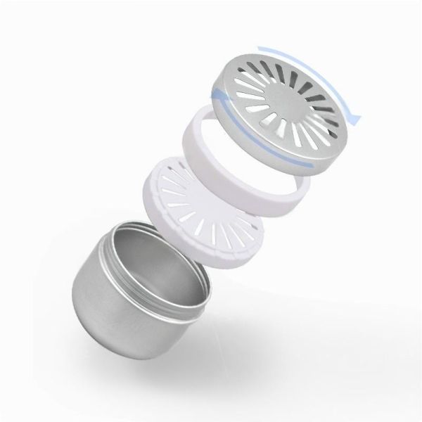 Solid Air Freshener Aluminum Jar Can Round Car Air Freshener Bead Packaging Metal Box